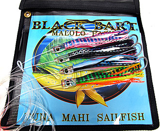 Black Bart Blue Marlin Rigged Lure Pack Single Hooks 