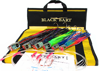 Black Bart Marlin Candy Medium Heavy Tackle Lure - Black Dot/Yellow Ti –